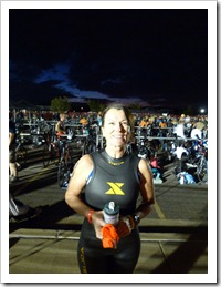 Getting ready to head to the start.
